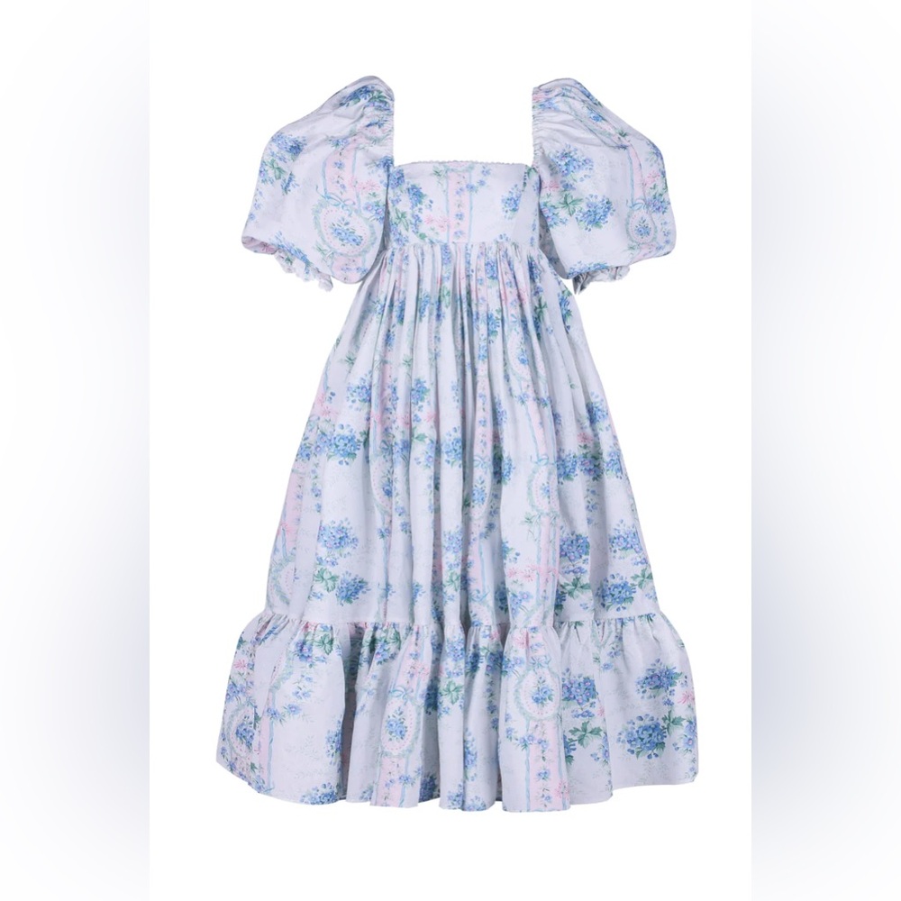 Selkie Belle Etoile Cotton French Puff Dress - Picture 2 of 5